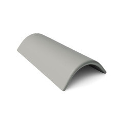 Коньковая черепица Браас ТП 250x100x450 мм графит без зажима