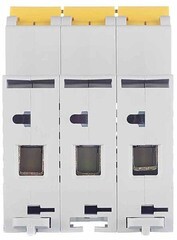 Автоматический выключатель модульный IEK Karat ВА 47-29 3P 25А тип C 4,5 кА 400 В (MVA20-3-025-C) - фото 6