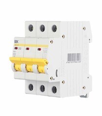 Автоматический выключатель модульный IEK Karat ВА 47-29 3P 63А тип C 4,5 кА 400 В (MVA20-3-063-C) - фото 8