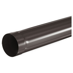 Труба водосточная Аквасистем металлическая d125/90 мм 1 м RR 32 матовый