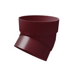 Колено трубы Grand Line пластиковое 45° бордо RAL 3005