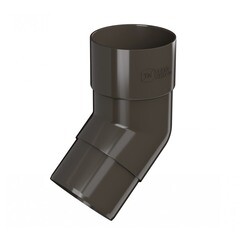 Колено трубы Технониколь пластиковое 108° темно-коричневый