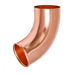 Отвод трубы Аквасистем d125/90 мм медный