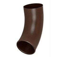 Отвод трубы Аквасистем d125/90 мм RAL 8017 матовый