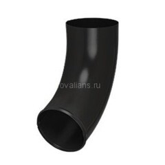 Отвод трубы Аквасистем d125/90 мм RR 33 матовый
