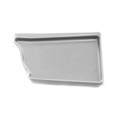 Заглушка желоба правая Vortex 127 мм RAL 9003