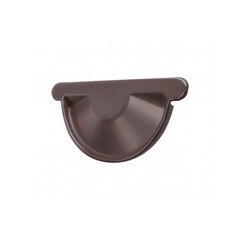 Заглушка торцевая универсальная Grand Line Оптима d125 мм темно-коричневый RR 32