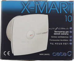 Вентилятор осевой Cata X-Mart 10 150х150 мм d100 мм слоновая кость - фото 2
