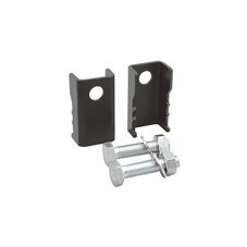 Крепление кронштейна снегозадержателя для фальцевой кровли Grand Line графит RAL 7024 комплект