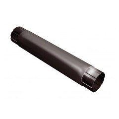 Труба водосточная Металл Профиль Grand Line lite d90 мм 1 м коричневый шоколад RAL 8017