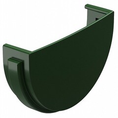 Заглушка желоба Docke Standard пластиковая d120 мм зеленый RAL 6005