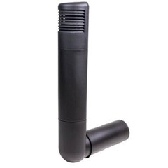 Дефлектор цокольный Vilpe Ross d125 мм черный