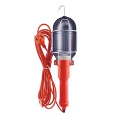 Светильник переносной ПВС 2х0,75 мм 6 А керамический патрон Е27 с выключателем 5 м