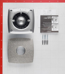 Вентилятор осевой Cata X-Mart 10 Inox 150х150 мм d100 мм серебро - фото 2