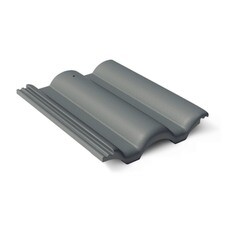 Черепица половинчатая Браас Таунус 420х180 мм графит