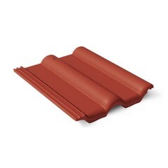 Черепица половинчатая Браас Таунус 420х180 мм франкфурдская вишня