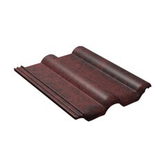 Черепица половинчатая Браас Таунус 420х180 мм франкфурдская магма