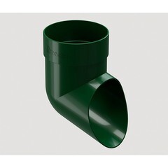 Колено стока Docke Standard пластиковое d80 мм зеленое RAL 6005