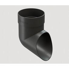 Колено стока Docke Standard пластиковое d80 мм серое RAL 7024