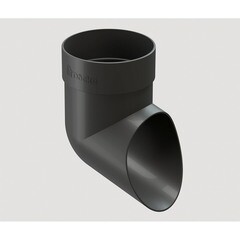 Колено стока Docke Standard пластиковое d80 мм серое RAL 7024