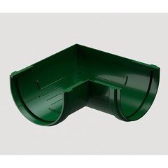 Угол желоба универсальный Docke Standart пластиковый d120 мм 90° зеленый RAL 6005