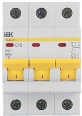 Автоматический выключатель модульный IEK Karat ВА 47-29 3P 16А тип C 4,5 кА 400 В (MVA20-3-016-C) - фото 8