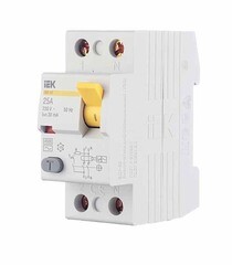 УЗО IEK Karat ВД1-63 25А 1P+N тип AC 30 мА 4,5 кА (MDV10-2-025-030) - фото 5