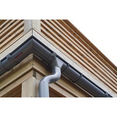 Соединение трубы Grand Line d100 мм мокрый асфальт RAL 7024