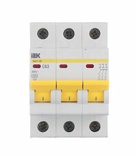 Автоматический выключатель модульный IEK Karat ВА 47-29 3P 63А тип C 4,5 кА 400 В (MVA20-3-063-C)