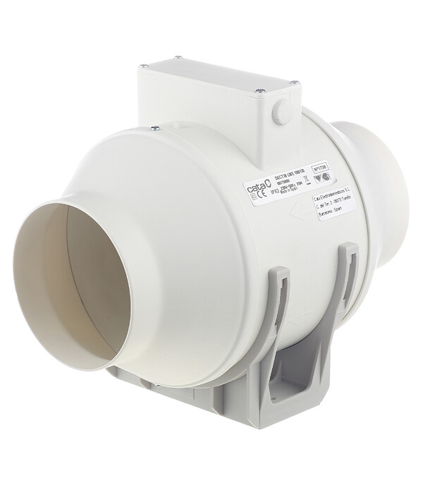 Изображение товара Канальный центробежный вентилятор Cata Duct 195x165 мм d100 слоновая кость