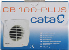 Вентилятор осевой Cata CB-100 Plus 190х190 мм d100 мм слоновая кость - фото 6