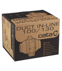 Вентилятор канальный центробежный Cata Duct In Line 195х165 мм d100 мм слоновая кость - фото 6