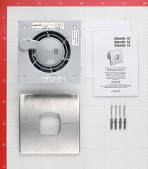 Вентилятор осевой Cata Silentis 10 Inox 140х140 мм d100 мм серебро - фото 2