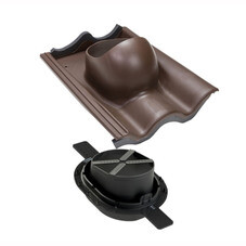 Проходной элемент Vilpe Tiili 2K для цементно-песчаной черепицы коричневый