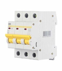 Автоматический выключатель модульный IEK Karat ВА 47-29 3P 20А тип C 4,5 кА 400 В (MVA20-3-020-C) - фото 3