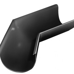 Угол желоба Grand Line металлический внешний d125 мм 135° RAL 9005