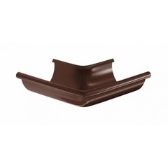 Угол желоба Аквасистем металлический внешний d150 мм 90° RAL 8017 матовый