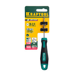 Отвертка плоская SL2.5 60 мм Kraftool Expert (250071-2.5-060) - фото 2