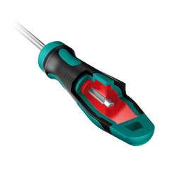 Отвертка плоская SL3 80 мм Kraftool Expert (250071-3.0-080) - фото 3