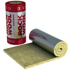 Утеплитель Rockwool мат 90 мм 1х4,5 м 4,5 кв.м кашированный алюминевой фольгой