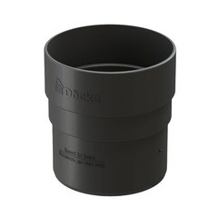 Муфта водосточной трубы Docke Standard пластиковая d80 мм серый