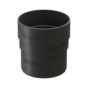 Муфта водосточной трубы Docke Standard пластиковая d80 мм серый ...