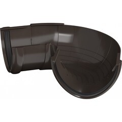 Угол желоба регулируемый Технониколь пластиковый d125 мм 90-150° темно-коричневый RAL 8019