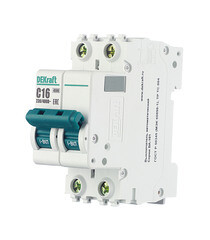 Автоматический выключатель модульный Dekraft BA-101 2P 16А тип C 4,5 кА 230/400 В (11066DEK) - фото 4