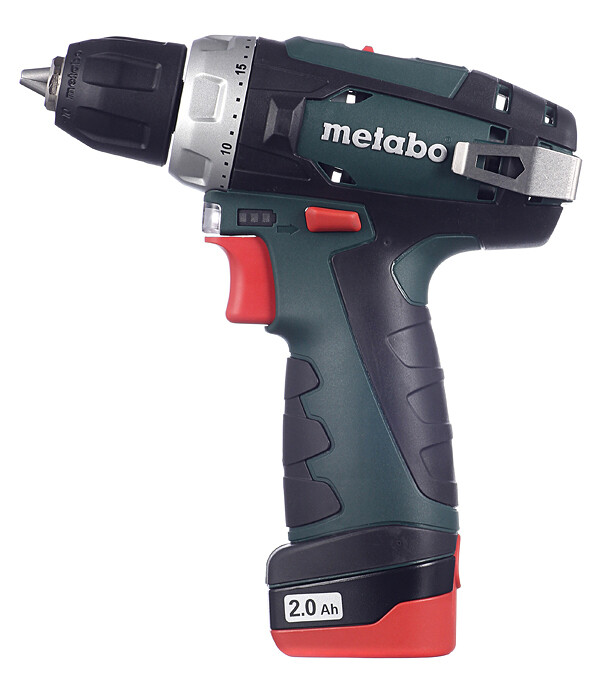 Изображение товара Дрель-шуруповерт аккумуляторная Metabo PowerMaxx BS 12 В 2 Ач Li-Ion 2 АКБ и ЗУ (600080500)