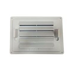 Решетка вентилируемая регулируемая для цоколя Krovent RAL 9003