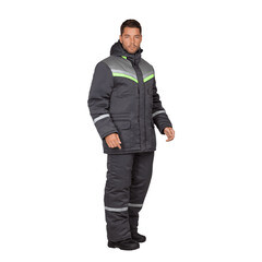 Костюм рабочий мужской утепленный ГК Спецобъединение Вьюга 52-54 рост 170-176 см темно-серый - фото 4