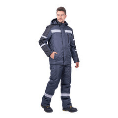 Костюм рабочий мужской утепленный ГК Спецобъединение Роуд 52-54 рост 182-188 см темно-серый/черный - фото 2