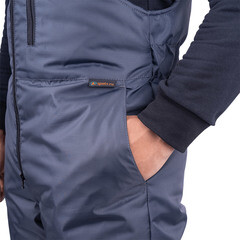 Костюм рабочий мужской утепленный ГК Спецобъединение Роуд 52-54 рост 182-188 см темно-серый/черный - фото 4