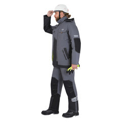 Куртка рабочая утепленная ГК Спецобъединение Iform Эдванс 44-46 рост 158-164 см серая - фото 8